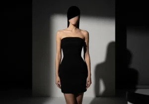 NoirMuse black strapless mini dress collection for date night with perfect fit