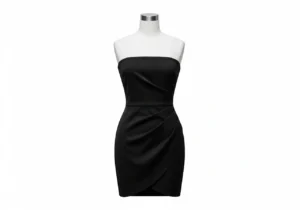 black strapless mini dress simple and confident styling for date night
