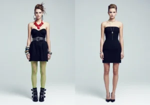 common mistakes when styling black strapless mini dress for date night