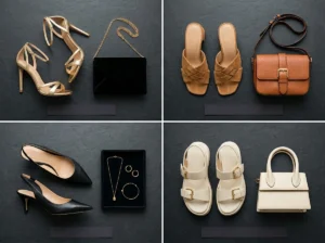 shoes by occasion guide for black strapless mini dress showing club dinner date night and cocktail party pairings
